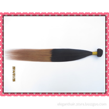 Unprocessed Brazilian Virgin Hair Extension Natural Straight Hair Weave 22" Ombre Color
